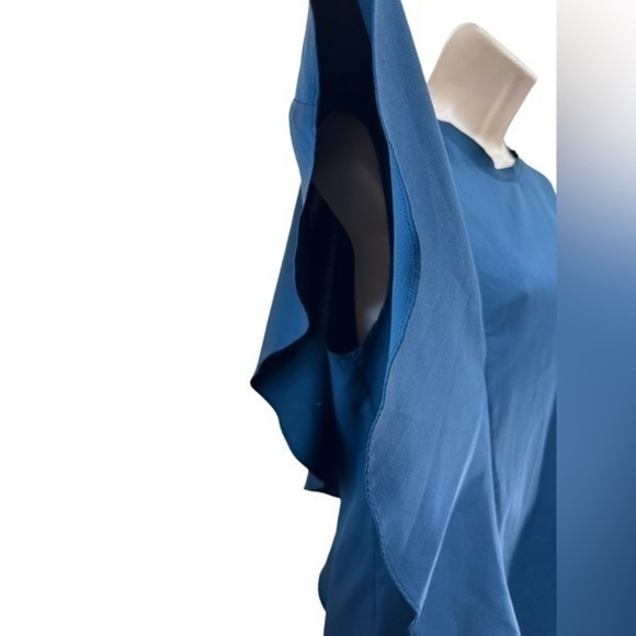 Blaque Label Blue ruffled Top - Picture 3 of 4